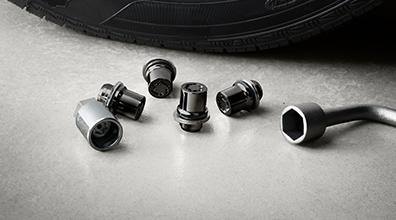 Birlos de seguridad para rines de aleación - Cromo negro